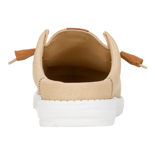 Wally Slip Stretch Canvas - Tan/White - Image 5