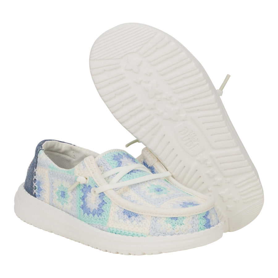 Wendy Youth Cottage Crochet - Bay Blue/Multi - Image 3